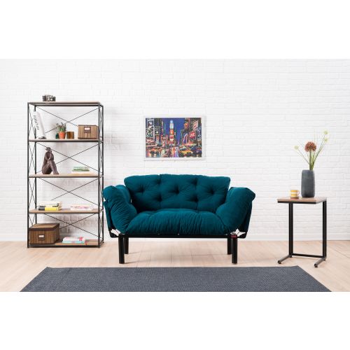 Atelier Del Sofa Nitta - Petrol Blue 2-Seat Sofa-Bed slika 10