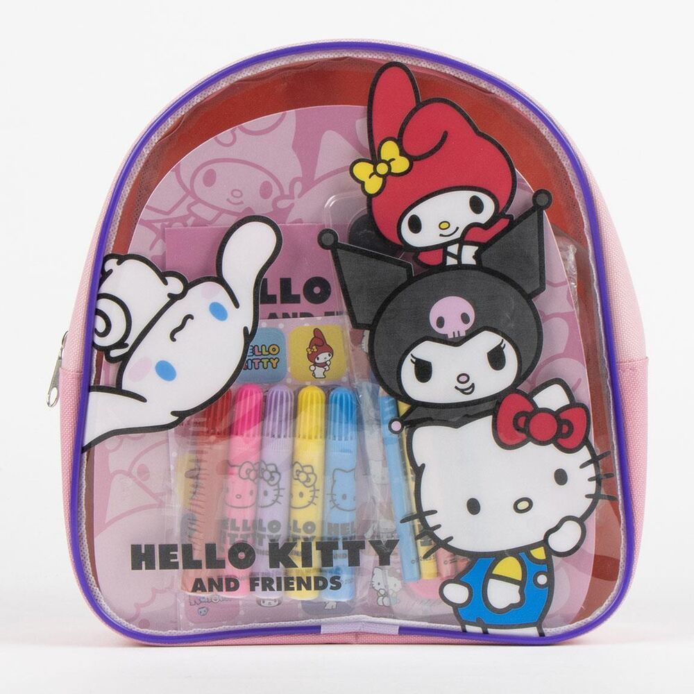 Hello Kitty Ruksak sa Setom Školskog Pribora slika 3