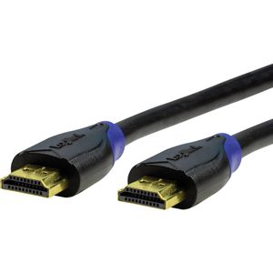 LogiLink HDMI priključni kabel HDMI A utikač, HDMI A utikač 7.50 m crna CH0065 audio povratni kanal (arc), Ultra HD (4K) HDMI s eternetom, pozlaćeni kontakti HDMI kabel