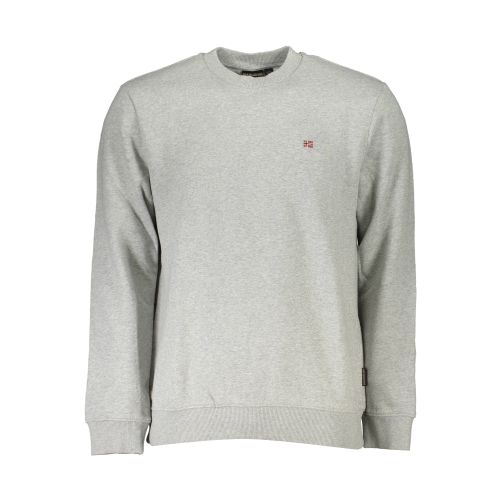 NAPAPIJRI MEN'S GRAY ZIPLESS SWEATSHIRT slika 1