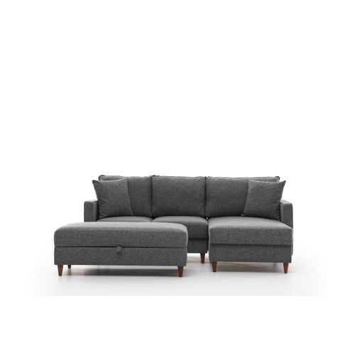 Atelier Del Sofa Kutna garnitura, Sivo, Eva Right - Grey slika 5