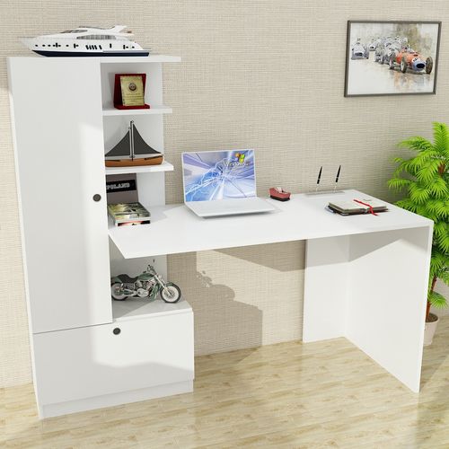 Domingos - White White Study Desk slika 1