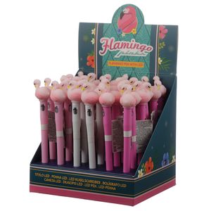 Flomaster fineliner crni LED Flamingo