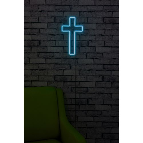 Wallity Ukrasna plastična LED rasvjeta, Cross Sign - Blue slika 9