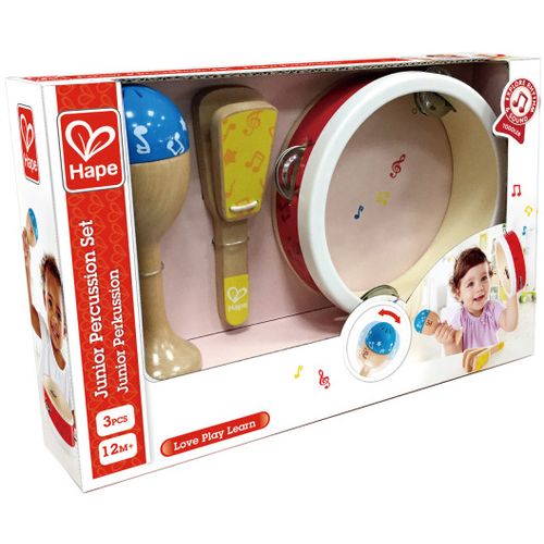 Hape Set Muzičkih instrumenata, Daire, Zvečka slika 1