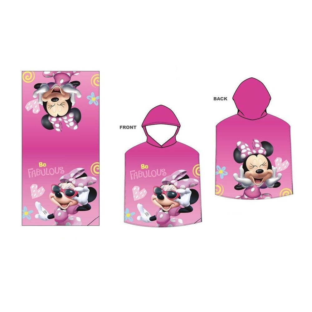 Disney Minnie pončo ručnik od mikrovlakana slika 1