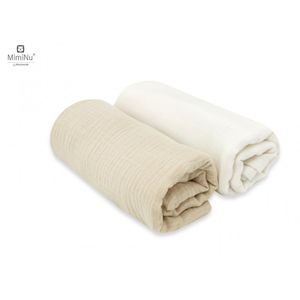 MimiNu Pelene Muslin 80x80 - 2 komada