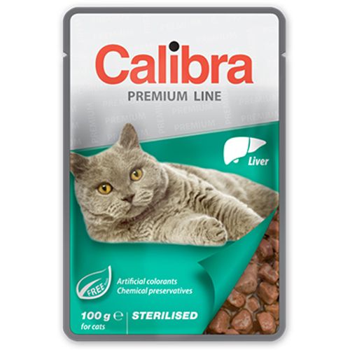 Calibra Cat Sterilised Kesica Džigerica, hrana za mačke 100g slika 1