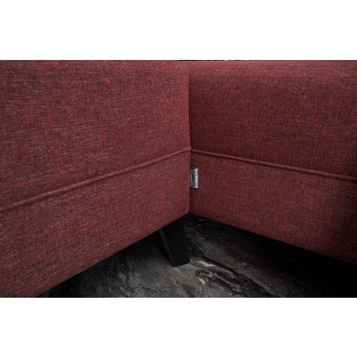 Belen - Claret Red Claret Red Corner Sofa-Bed slika 2