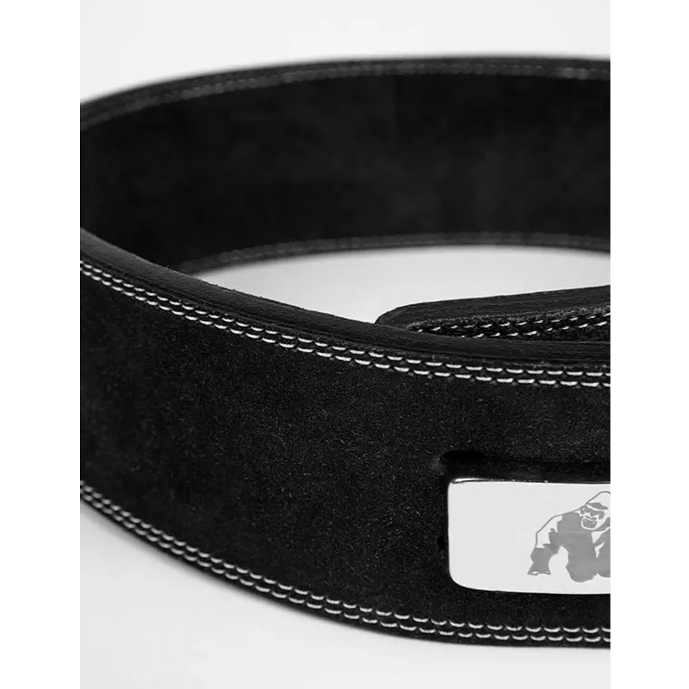Gorilla Wear KOŽNI Pojas sa kopčom/polugom 10cm, Crno/Crveni slika 4