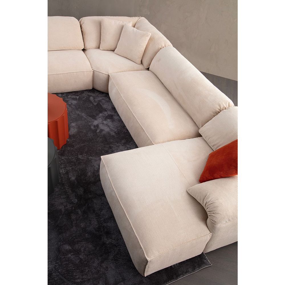 Ugaona Sofa Flamingo Corner 1 (L1+O1+C+O2+Chlr) - boja: krem slika 4