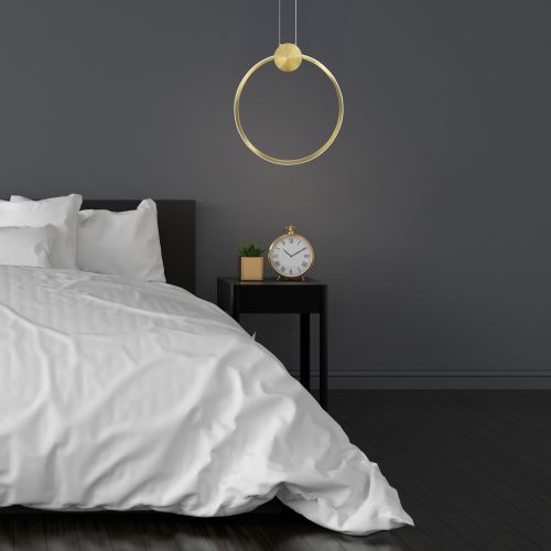 Stropni luster LED APP1396-CP GOLD 40cm slika 6