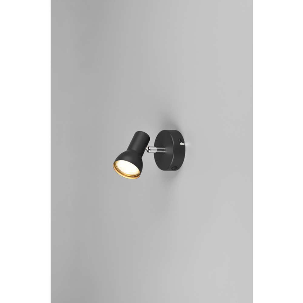 CANTAR/1 CRNO MAT zidna lampa slika 1