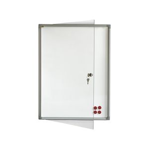 Tabla oglasna 2x3 GS46 bela magnetna,sa vratima i ključem 6xA4 / 73X68