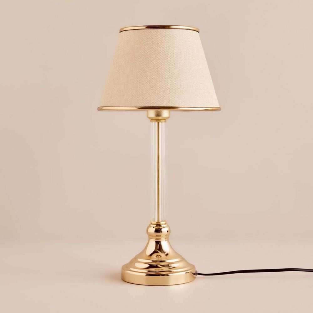 AYD-3413 Bež Zlatna Stočna Lampa slika 1