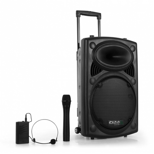 Ibiza Sound - PORT15UHF-BT - 800W Radio/Bluetooth/Usb/Sd - Dva bežična mikrofona  slika 1