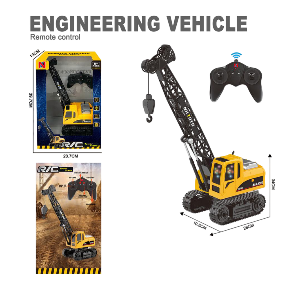 MKV658471 Dizalica na daljinsko upravljanje Engineering Vehicle 28x10,5x34cm slika 1