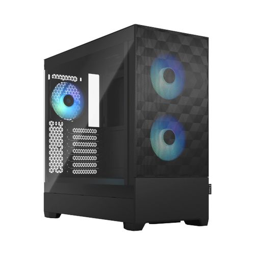 Fractal Pop Air RGB Black TG, crno bez napajanja FD-C-POR1A-06 slika 1