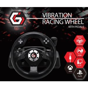 STR-M-40 ** Gembird RACEMASTER PC racing wheel 270degr. PC/PS3, Direct-X-X-input (4399)