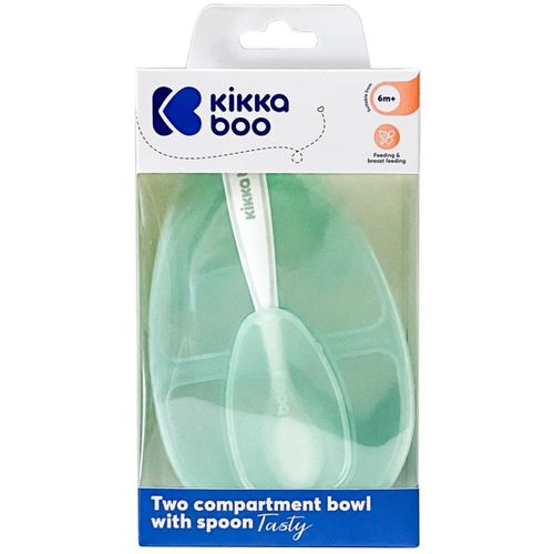 Kikka Boo posuda s dva odjeljka i žlicom Tasty Mint slika 2