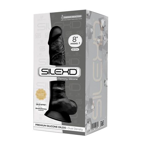 Silexd model 1 dildo 20cm - Crna slika 9