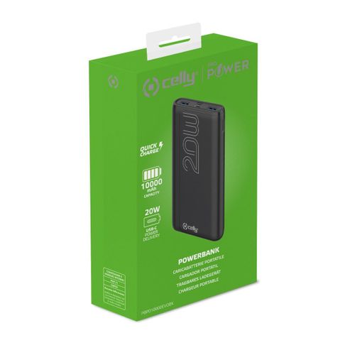 CELLY Powerbank EVO od 10000mAh u CRNOJ boji slika 2