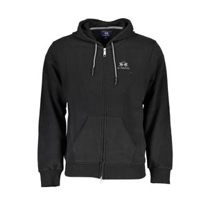 LA MARTINA SWEATSHIRT WITH ZIP MAN BLACK