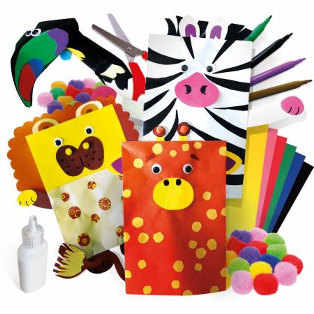Headu Kreativni set Funny Puppets 51838 - Smiješne Lutke za Kreativnu Igru slika 2