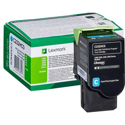 TONER LEXMARK C232HC0 CYAN 2.3K slika 1