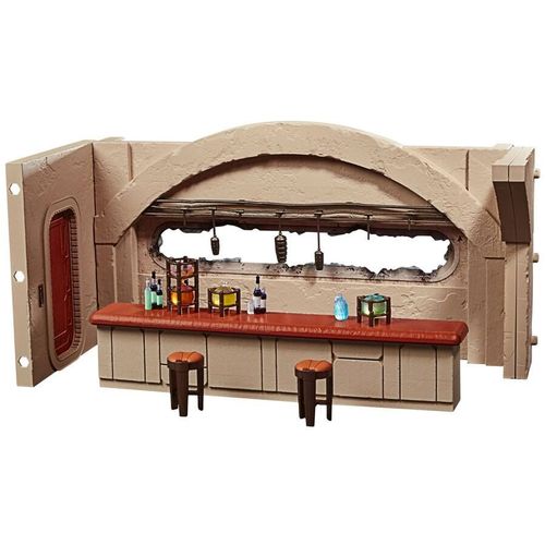 Star Wars Mandalorian Nevarro Cantina + Imperial Death Trooper figure set slika 6