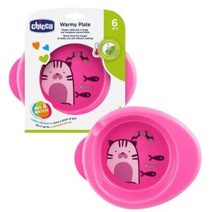 Chicco Tanjir za toplotu Warmy Plate 6m+, Rozi