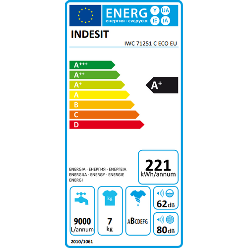 Indesit perilica rublja IWC71251CECOEU slika 2