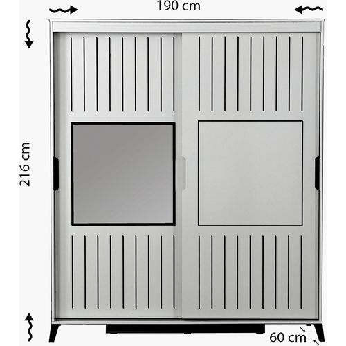 Woody Fashion Garderoba, Pasific Home Fuga - 190 Meşe Dolap slika 7