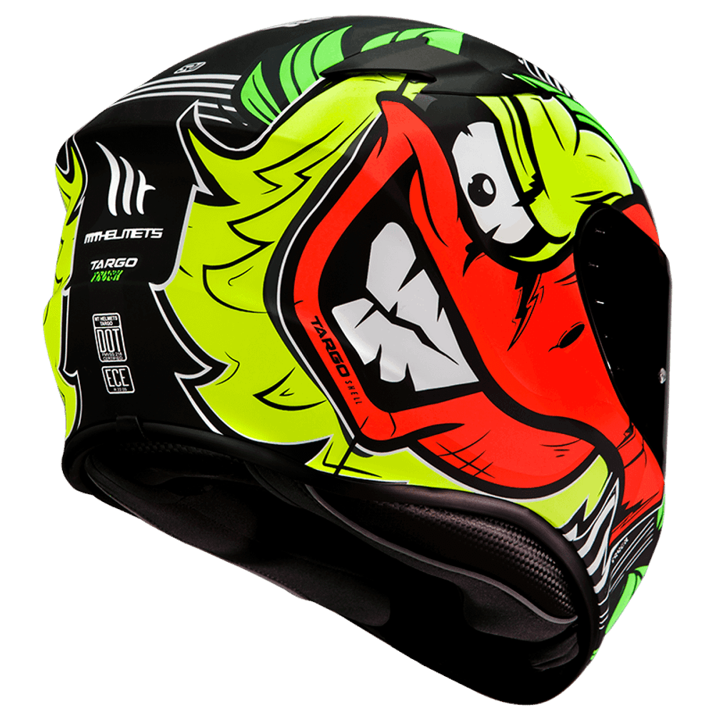 MT Helmets vizir za moto kacigu MT Targo Truck A2 matt fluor žuti slika 2