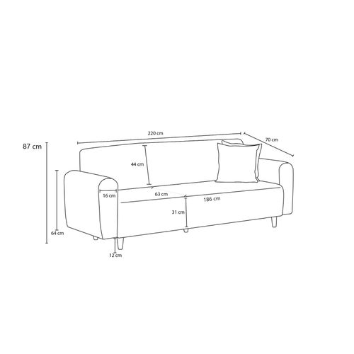 Atelier Del Sofa Sjedeća garnitura ANALIA slika 6