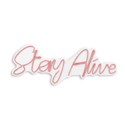 Wallity Zidna LED dekoracija, Stay Alive - Pink slika 1