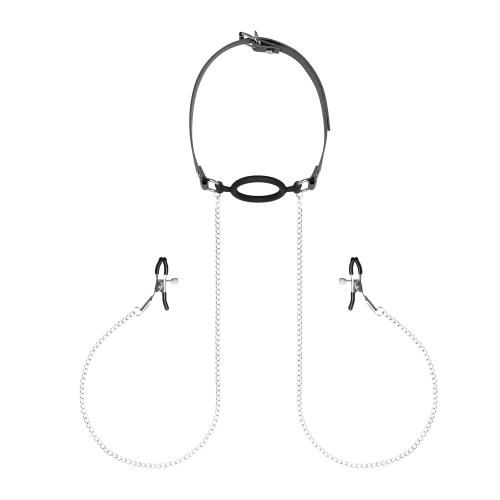 Nipple Clamps &amp; Silicone Gag Ring slika 4