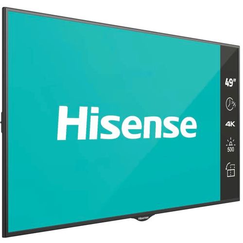 HISENSE 49 inča 49BM66AE 4K UHD 500 nita Digital Signage Display - 24/7 Operation slika 3