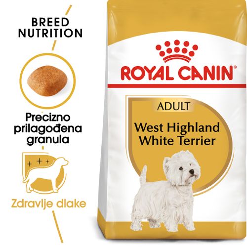 ROYAL CANIN BHN West Highland White Terrier Adult, potpuna hrana specijalno prilagođena potrebama odraslih i starijih zapadnoškotskih bijelih terijera, 1,5 kg slika 4