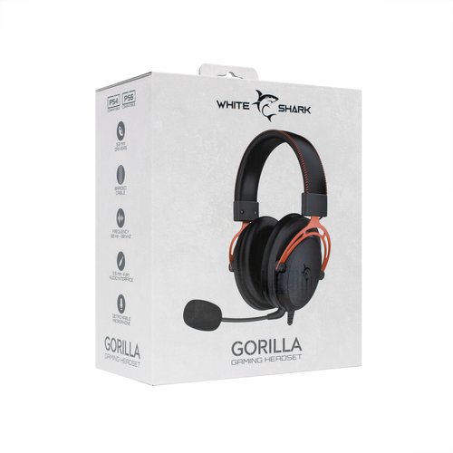 White Shark HEADSET GH-2341 GORILLA Crno/Crvene slika 7