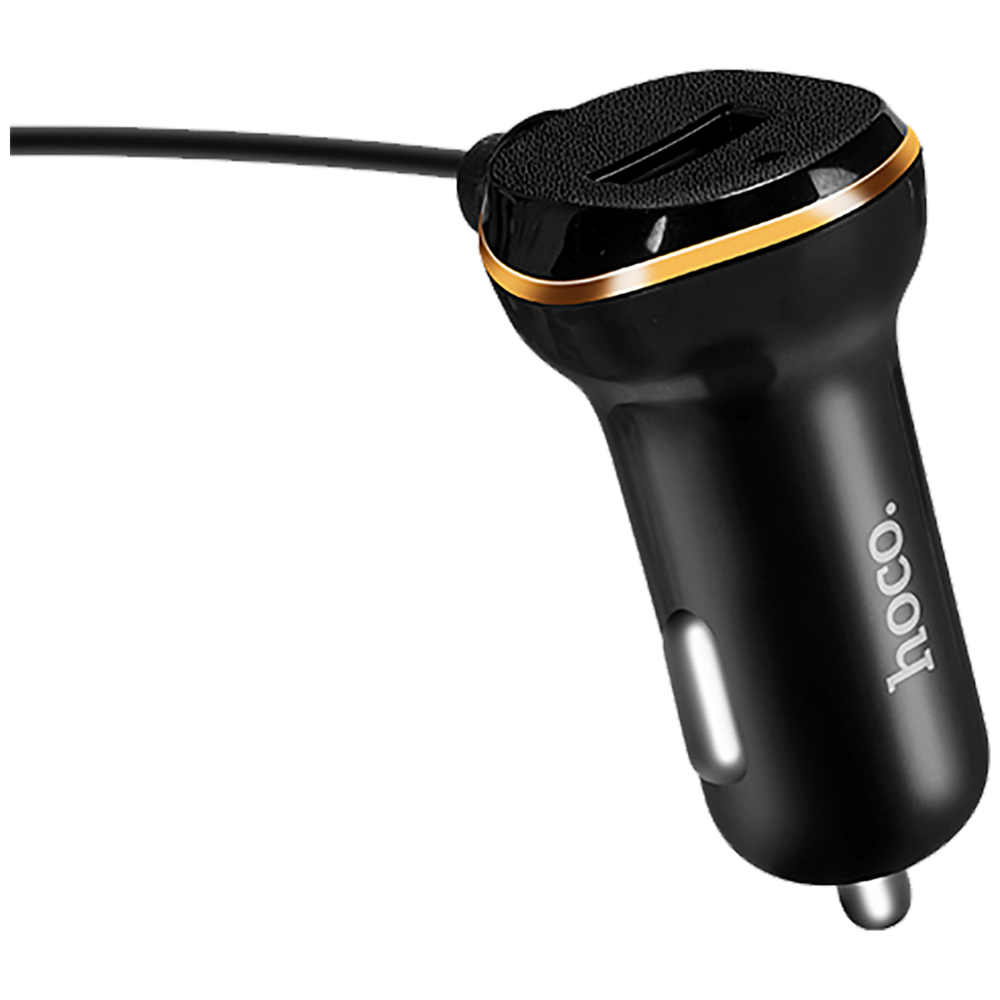 hoco. Auto punjač  sa micro USB kabl, USB, 5 V/3.4 A, crna - Z14 single, micro USB, BK slika 3