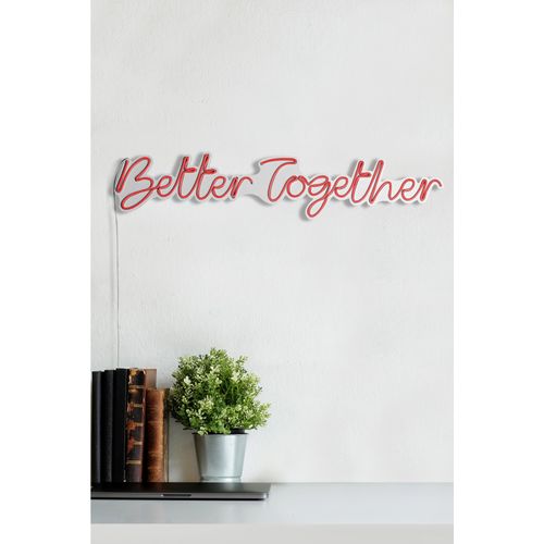 Wallity Ukrasna plastična LED rasvjeta, Better Together - Red slika 4
