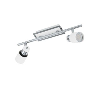 Eglo Davida Reflektor sa 2 Svjetla, LED, GU10, 2x5W, 2x400lm, Krom/Bijela