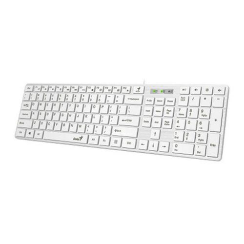 GENIUS SlimStar 126 USB US bela tastatura slika 1