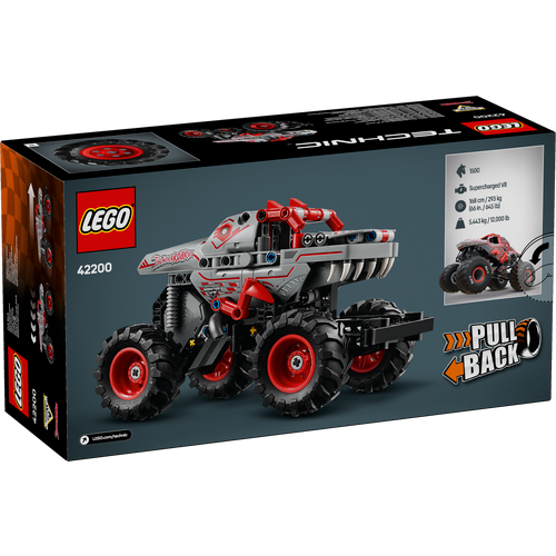 LEGO® TECHNIC™ 42200 Monster Jam™ ThunderROARus™ na povlačenje slika 6