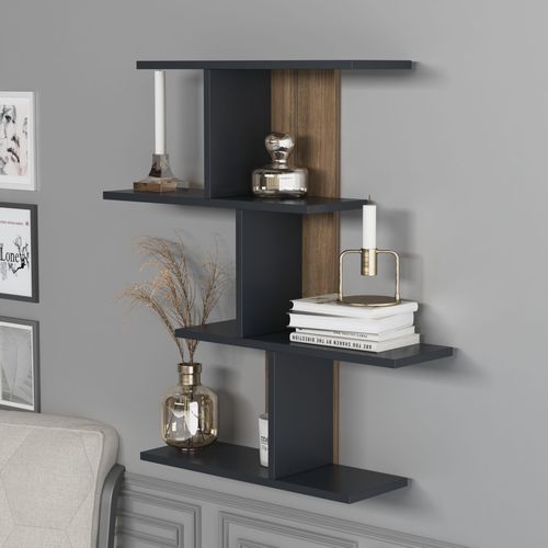 Karbon - Anthracite, Walnut Anthracite
Walnut Wall Shelf slika 2