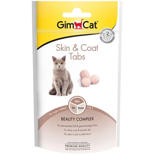 Gimborn GimCat poslastica za mačke Skin & Coat Tabs, 40 g slika 1