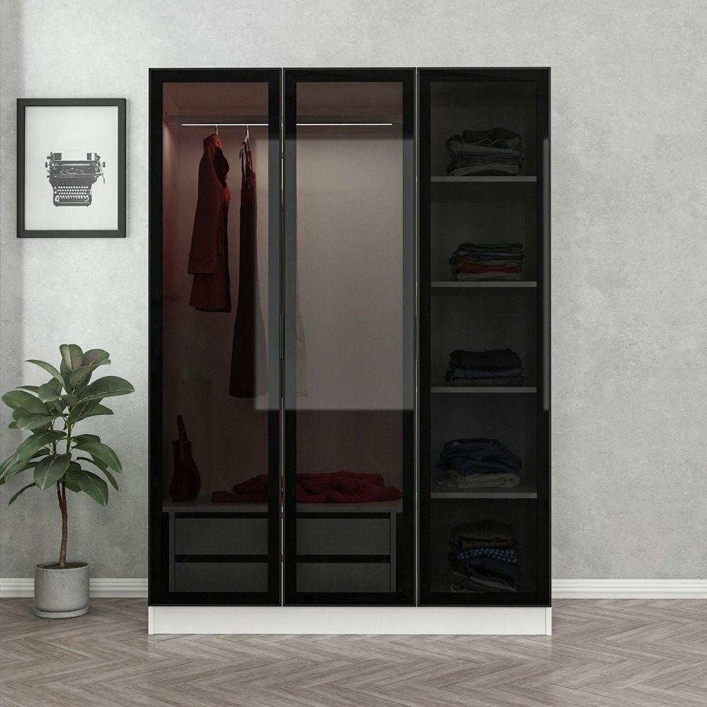 Ormar Kale White Black - 2273 u Bijeloj i Crnoj Boji slika 2