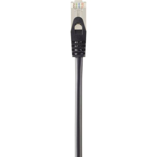 Renkforce  RF-4394121  RJ45  mrežni kabel, Patch kabel  cat 5e  F/UTP  1.00 m  crna  produžetak  sa zaštitom za nosić, pozlaćeni kontakti  1 St. slika 3