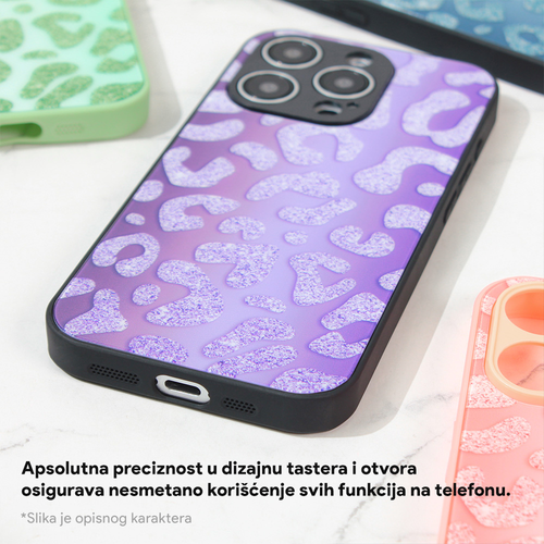 Torbica Shiny glass za iPhone 15 6.1 crna slika 3